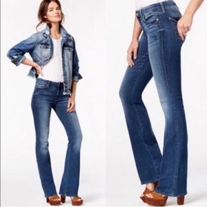 7 For All Mankind “A pocket” bling boot leg jeans size 28